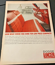 1961 Dodge Lancer Interior - Vintage Original Automotive Color Print Ad Wall Art 1961 Dodge Lancer Interior - Vintage Original Automotive Color Print Ad Wall Art