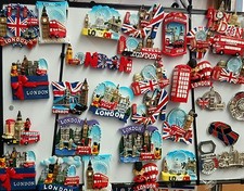  I LOVE LONDON, ENGLAND, UNION JACK KERAMIK KÜHLSCHRANKMAGNET ENGLAND SOUVENIRS 