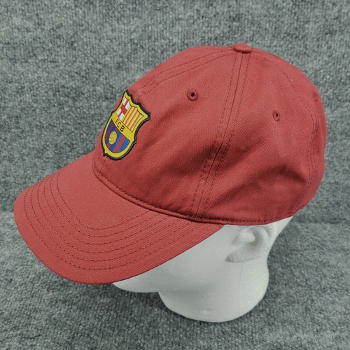 Gorra de Béisbol FC Barcelona Talla Única Algodón Rojo Correa Ajustable Logo Bordado - Imagen 2 de 11
