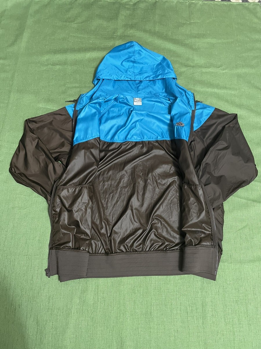 Nike Sportswear Vintage Y2K Full Zip Hoodie Nylon Two Tone Nike Sportswear Vintage Y2K Full Zip Hoodie Nylon Two Tone