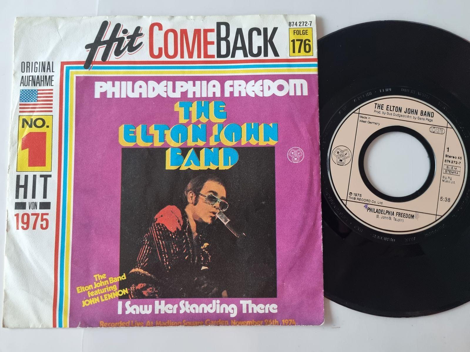 7"" Single Elton John - Philadelphia freedom Vinyl Germany/ incl. CV Beatles