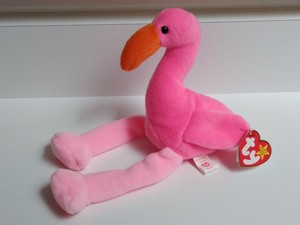 Ty Beanie Babies Pinky 1995 Rare Original Pink Flamingo Pvc No Star Ebay