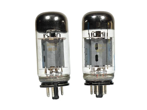 Matched PAIR ( 0% tol.) 6P3S-E (6L6 /5881 /6L6G) TUBES Gold Grid NOS/OTK/RHOMBUS