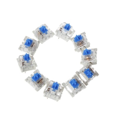10Pcs Mechanical Keyboard Switch Blue Replacement For Gateron Cherry MX Clone
