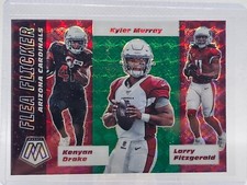 2020 Panini Mosaic Football Kyler, Kenyan, Larry Flea Flicker Green Mosaic Prizm