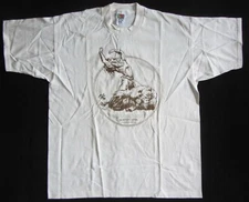 FRANK CHO ILLUSTRATED TARZAN~1997~BURROUGHS BIBLIOPHILES DUM-DUM~T-SHIRT~XL~NEW