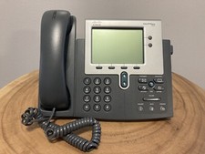 Cisco CP-7942G Unified IP VoIP Business Office Phone with Base and Handset