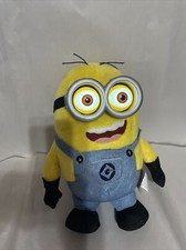 Despicable Me Stuart Plush Minion Talking Eyes Light up 12" Tested and Working