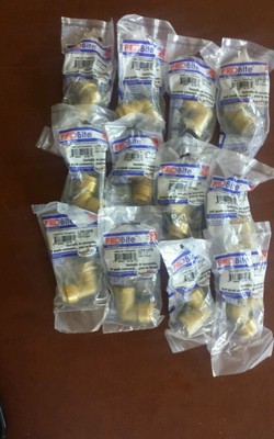 LOT OF 12 PRO BITE LF813FR pushfit 1/2''×1/2/ Elbow