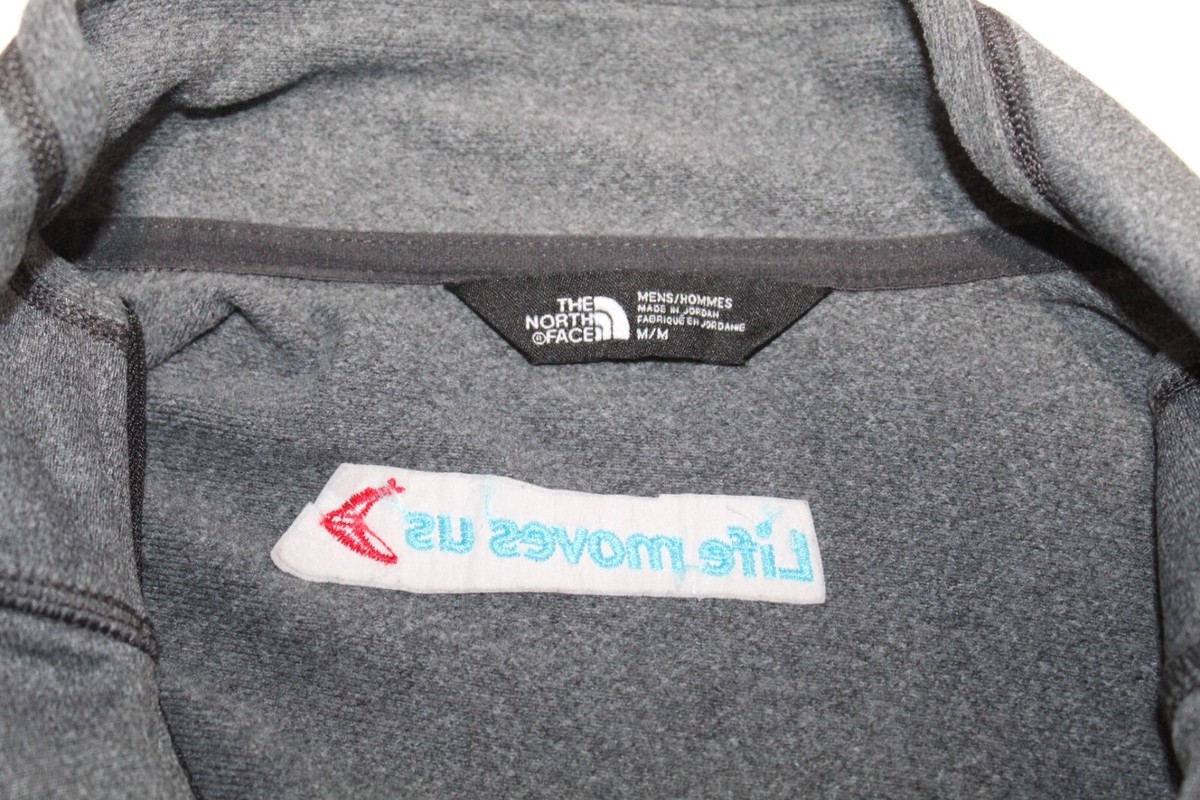 THE NORTH FACE - mamです。 The North Face Mens Size M 1/4 Zip Gray Pullover Mock Neck Logo