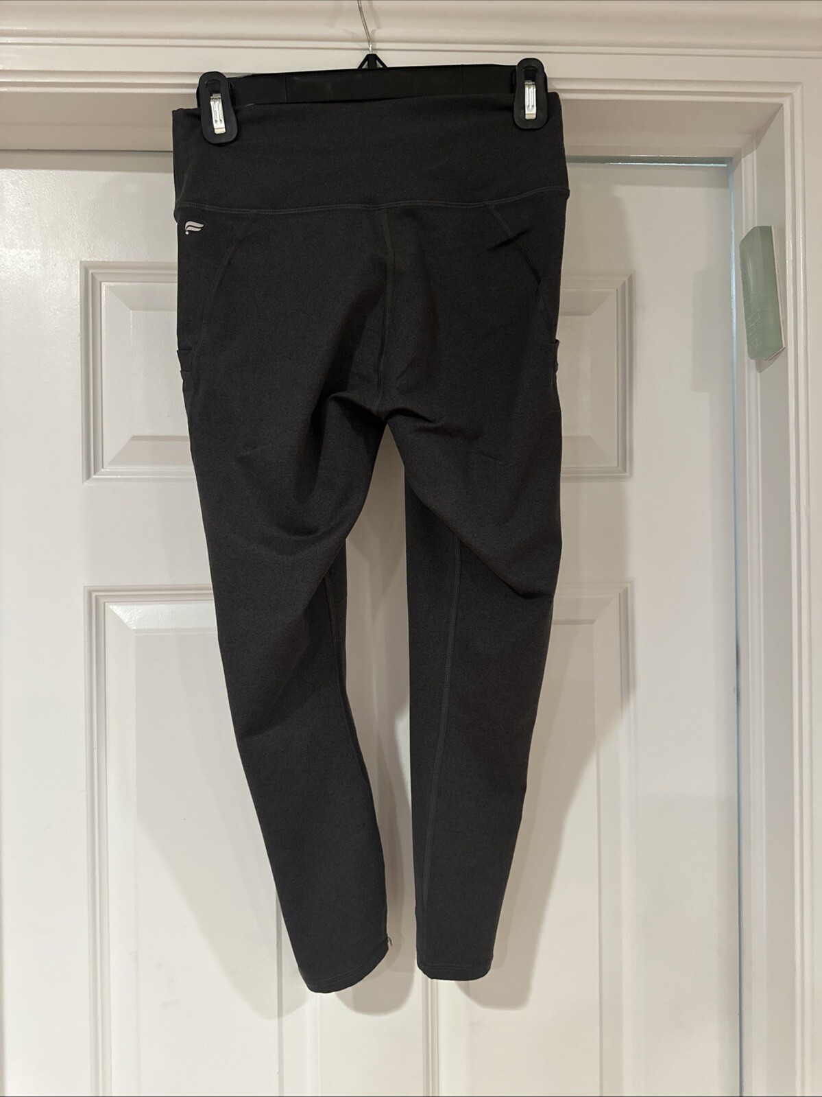 Fabletics Solid Dark Gray W/ Mesh Sides Leggings … - image 4