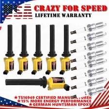 DG500 6PC Ignition Coil & 8PC Spark Plug For 2003-2008 Ford Escape 3.0L V6 FD502