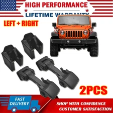 Front Locking Latch Catch Hood Hood Kit 2pcs Lock for Jeep JK Wrangler 2007-2018