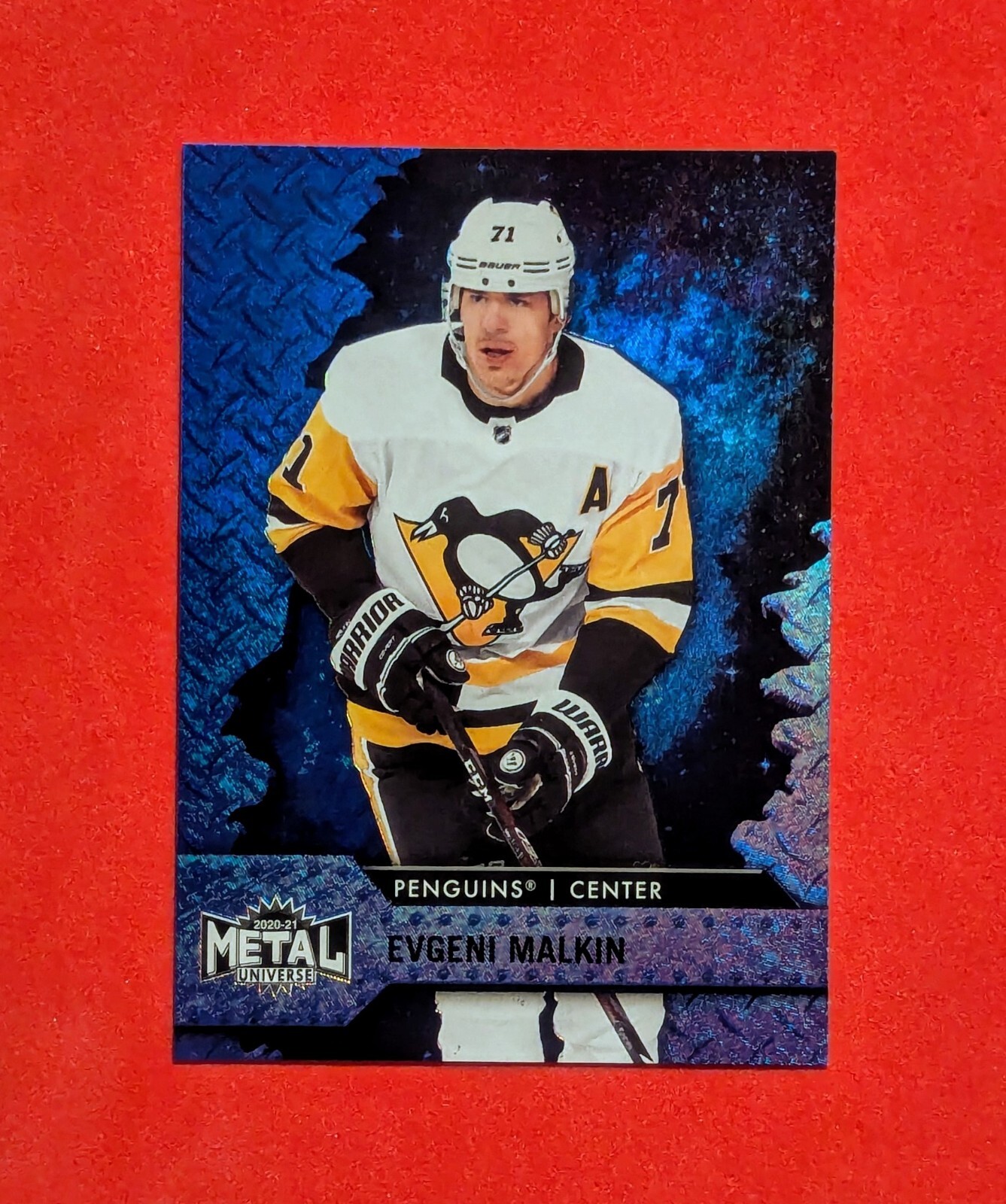 Evgeni Malkin 2020-21 Skybox Metal Blue Spectrum Pittsburgh Penguins #71