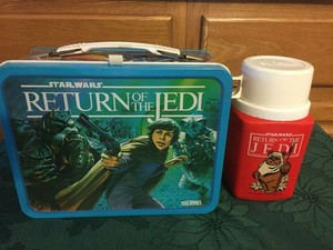 ORIGINAL 1983 LUCASFILM STAR WARS RETURN OF THE JEDI METAL LUNCH BOX & THERMOS | eBay
