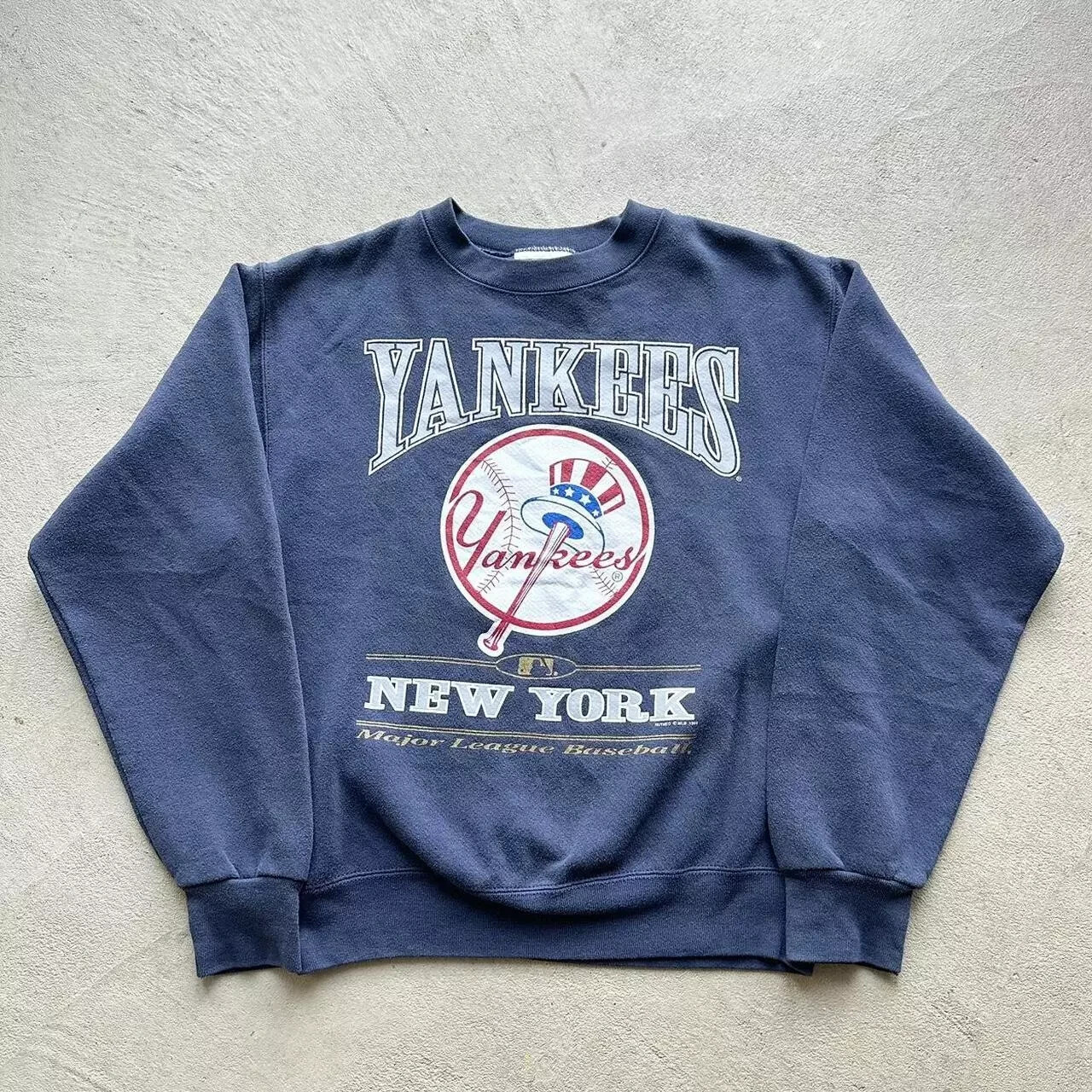 New York Yankees Navy Baseball Team Sweatshirt AN37458