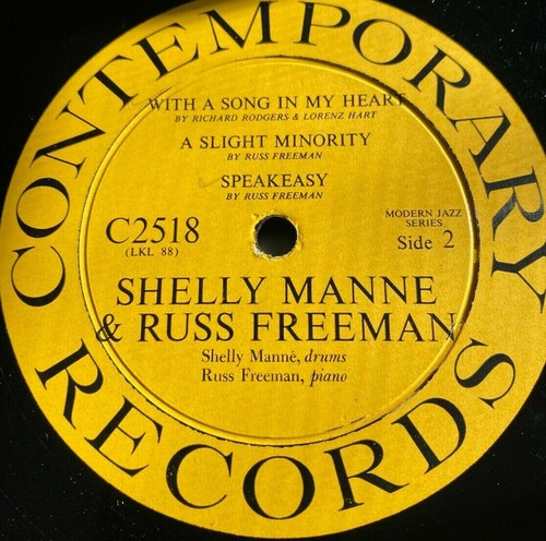 SHELLY MANNE & RUSS FREEMAN - Manne & Freeman ~ CONTEMPORARY 10" 2518 {dg orig} - Imagen 4 de 4