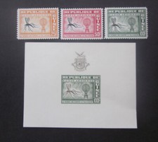 Gwinea 1963 Medycyna Czerwony Krzyż zestaw + blok