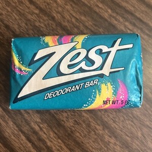 Vintage 1988 P&G Procter & Gamble  ZEST 3.5oz Deodorant Soap Bar NOS Sealed Prop