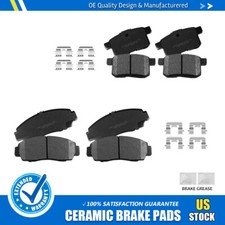 Front +Rear Ceramic Brake Pads For 2008 2009 2010 2011 2012 Honda Accord EX EX-L