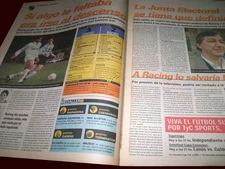 SOCCER SANTOS 3 RACING 2 / VELEZ 0 FLAMENGO 3 SUPER CUP 1997 - Ole newspaper