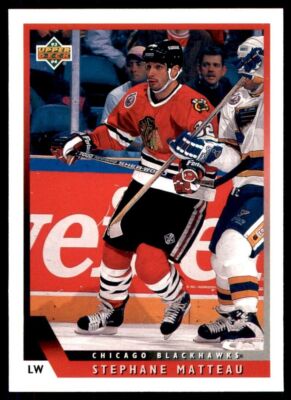 1993-94 Upper Deck #214 Stephane Matteau - Blackhawks