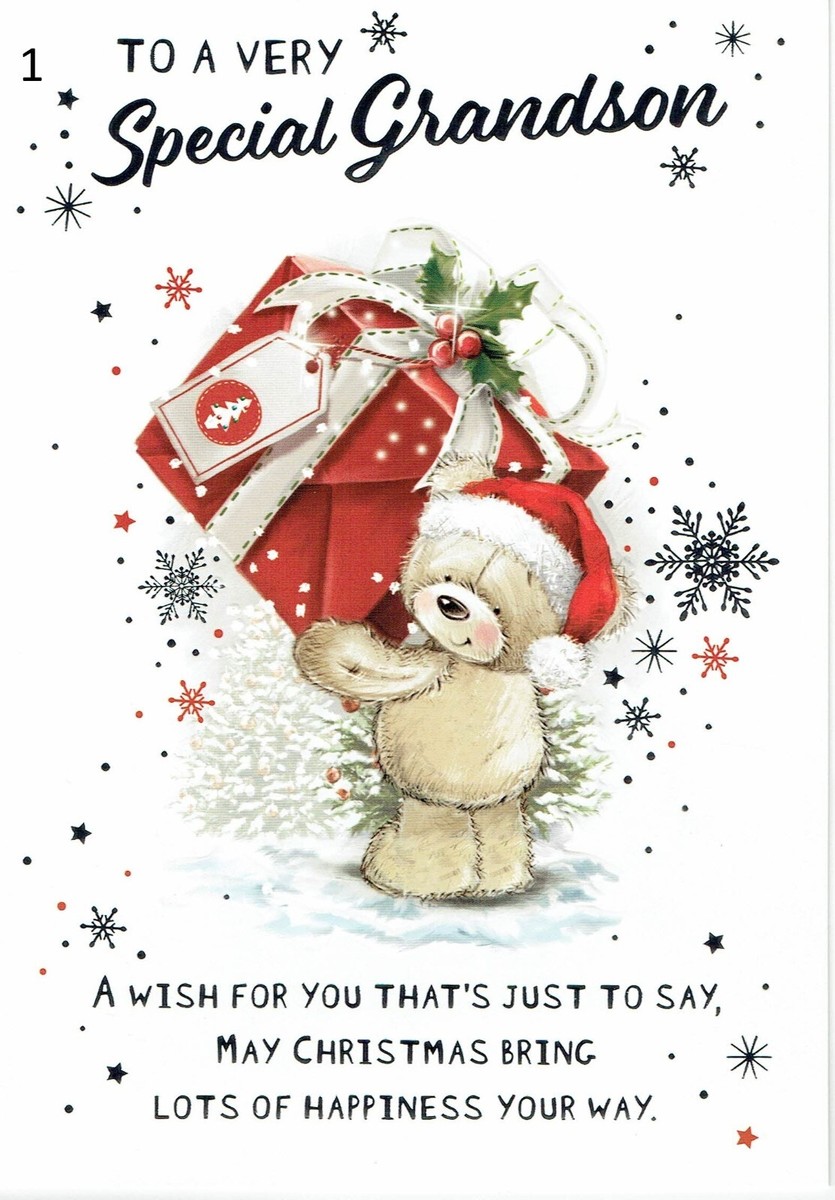 Weihnachtskarte Great Grandson – 20,3 X 15,2 Cm, Mit Pinguin-Motiv, Von Piccadilly Greetings