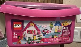 LEGO Classic Large Pink Brick Box (5560) NIB Filled With Lego Set