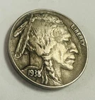 1938-D 5C Buffalo Nickel With Bold Date & Full Horn As Shown # BN1938-D BDFHAS