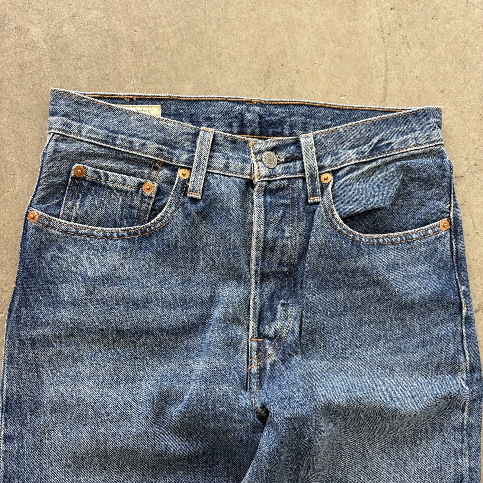 Levi’s 501 Big E Button Fly Patchwork Grunge Dist… - image 3