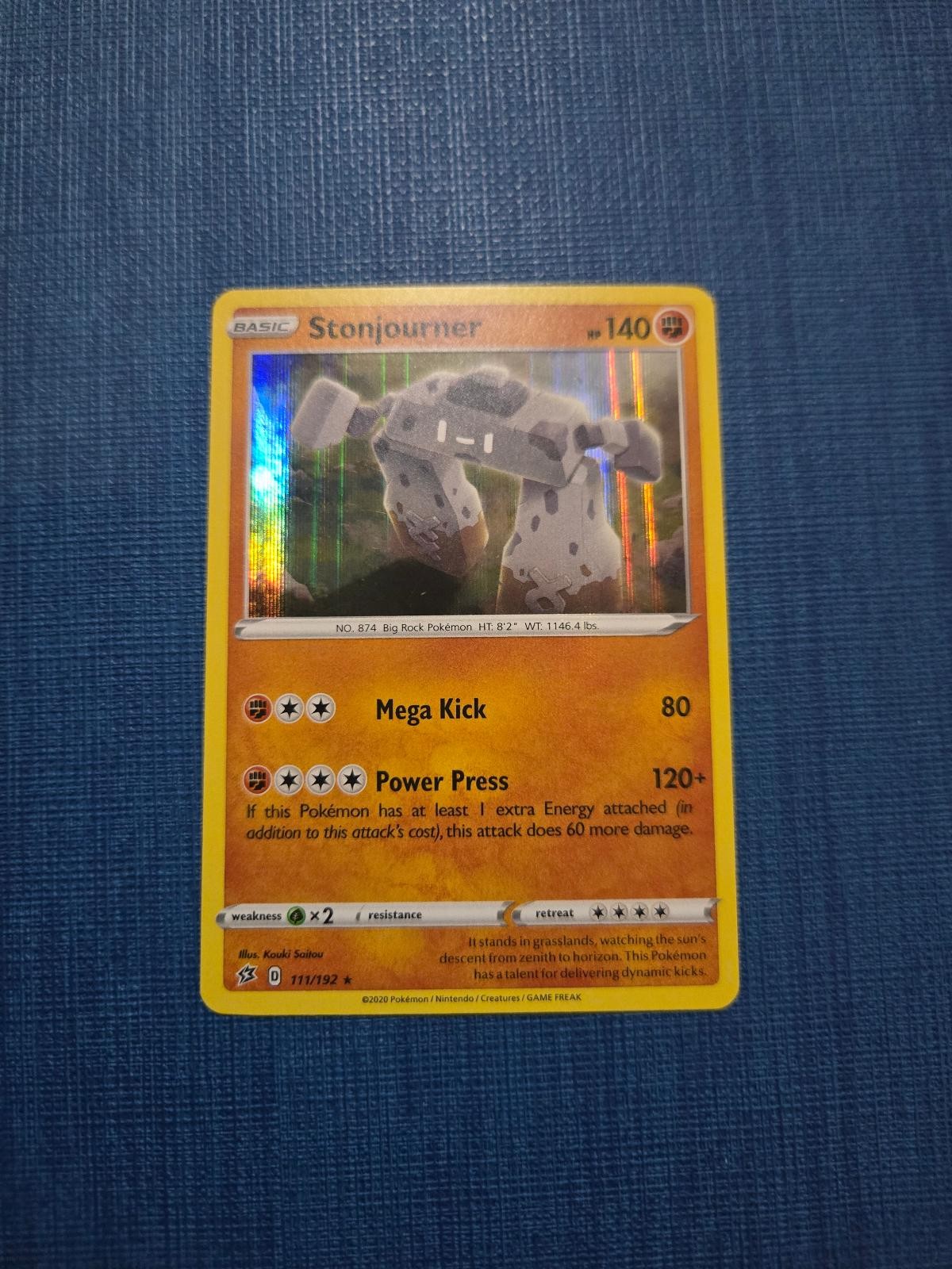 Stonjourner 111/192 Holo Rare Rebel Clash Pokemon Near Mint