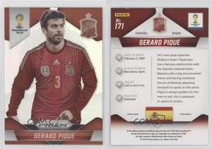 2014 Panini Prizm World Cup Silver Prizm Gerard Pique #171