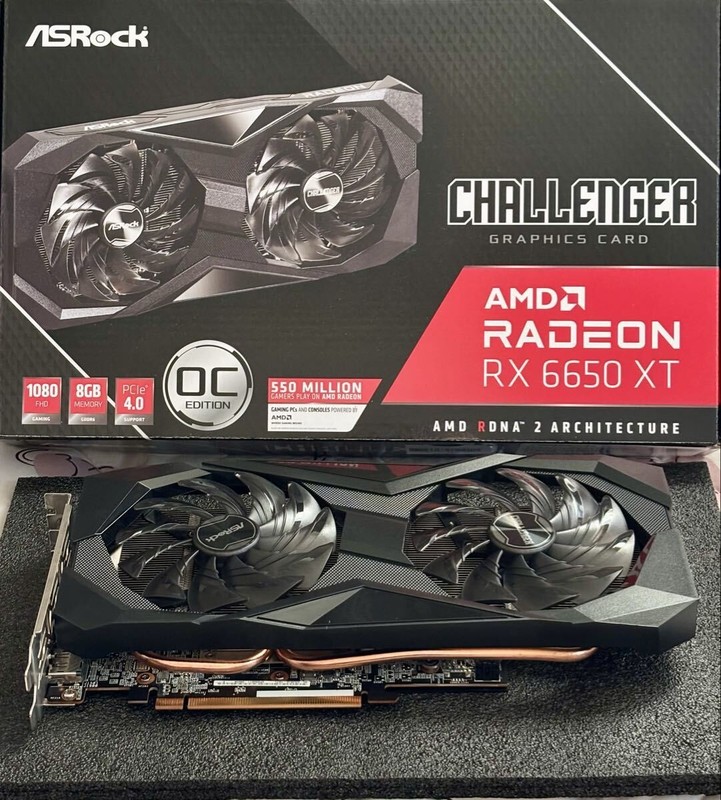 ASRock AMD Radeon RX 6650 XT Challenger 8GB GDDR6 PCIe 4.0 Graphics Card Tested