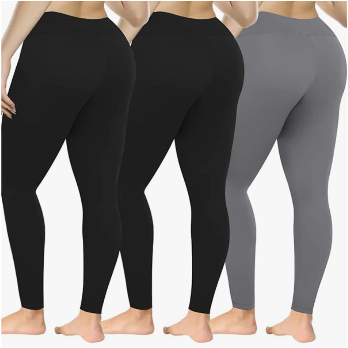 Women's Super Stretch Thick Fleece Leggings – Plus Sizes 6-26, Warm & Cozy For Casual Wear (New With Tags)