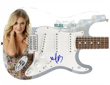 Kelsea Bellerini Signed 1/1 Custom Graphics Photo Guitar ACOA