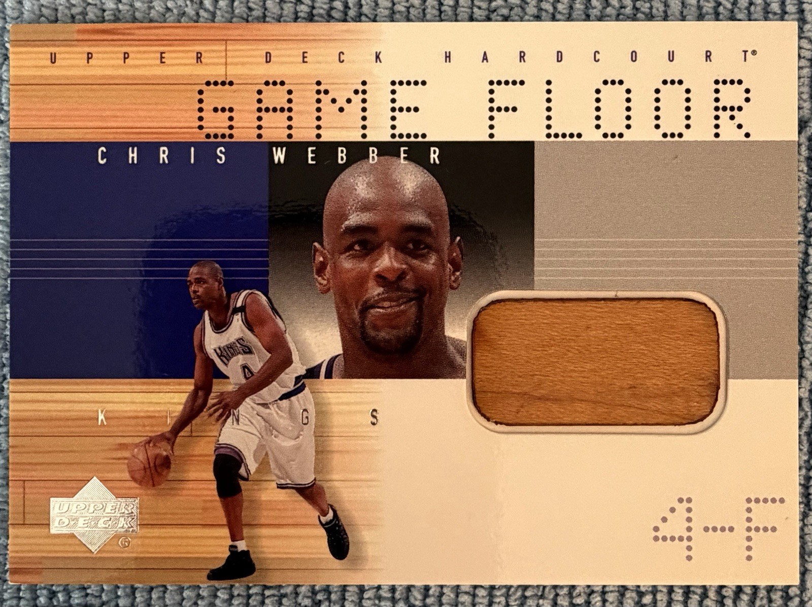 2000-01 Upper Deck Hardcourt Chris Webber Game Floor #CW-F Sacramento Kings