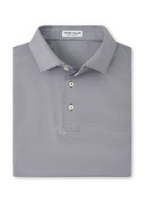Peter Millar Iron Gray Jubilee Stripe Performance Polo Summer Comfort XL Golf