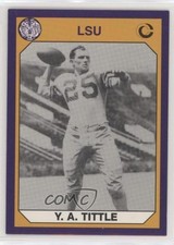 1990 Collegiate Collection LSU Tigers YA Tittle #3 HOF 2g2