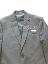 Joseph Feiss Suit Jacket Blazer Youth Boys Size 20 Gray Pinstripe NEW