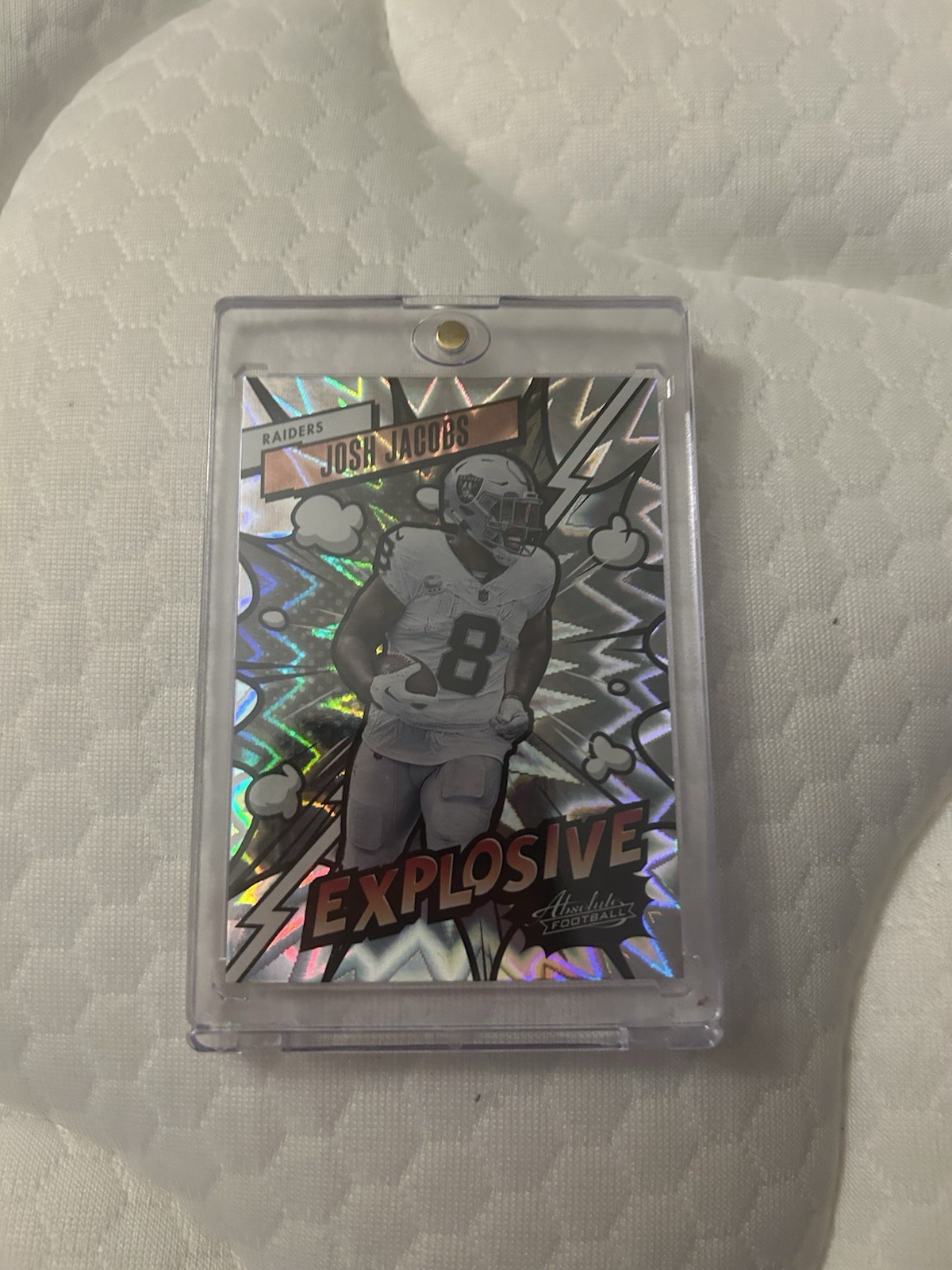 2023 Panini Absolute - Explosive Josh Jacobs #26 (CASE HIT) 