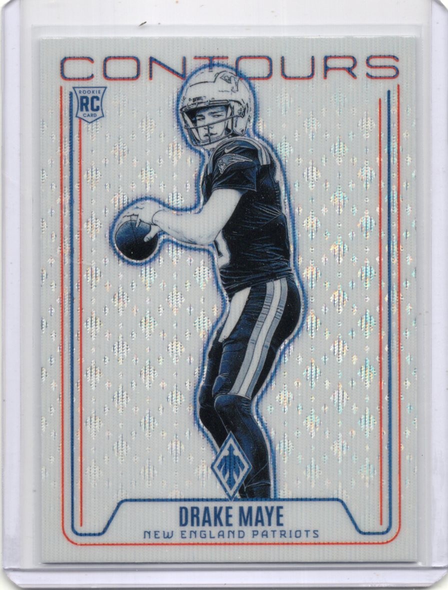2024 Panini Phoenix Drake Maye Contours Wave New England Patriots #CON-DME