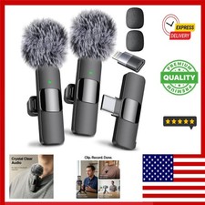 Mini Mic Pro Wireless Lavalier Microphone for iPhone  Android