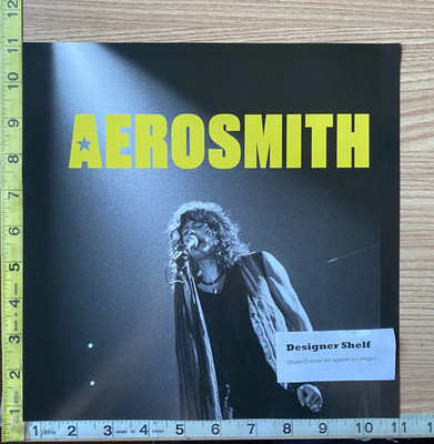 Aerosmith Steven Tyler On Stage Singing Scene Book Photograph