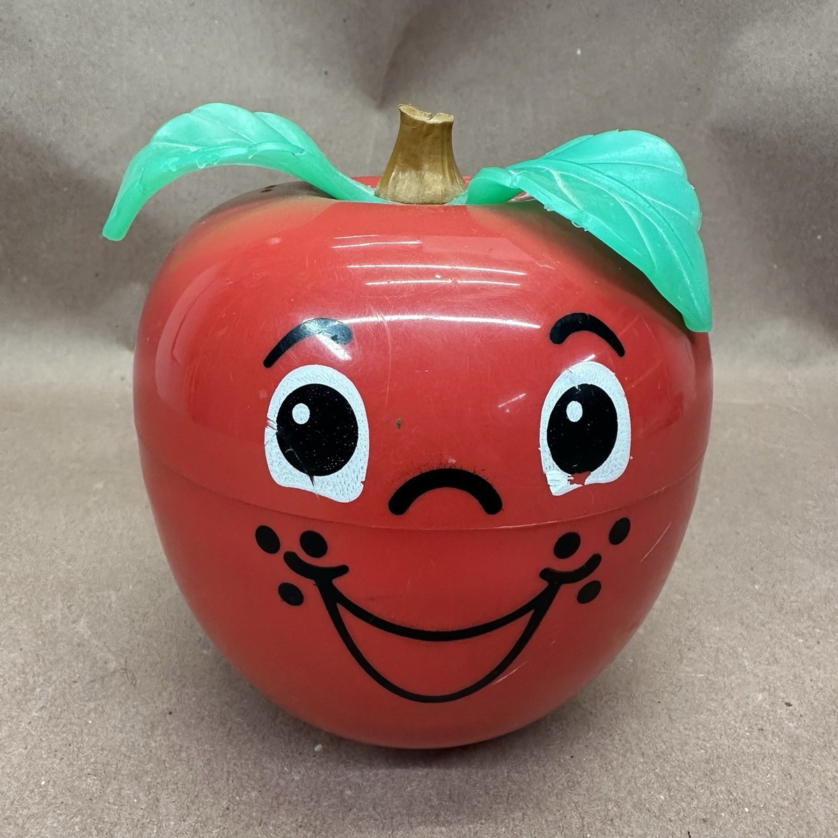 FISHER PRICE Happy Apple 1972 Short Stem Roly Poly Vintage Chime  display picture 1