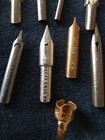 vintage dip Ink pen nib lot nibs clip Spencerian Eagle Miller Hunt Esterbrook — photo 5
