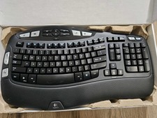Logitech Cordless Desktop Wave Pro Keyboard Mouse Ergo Wireless PC Computer