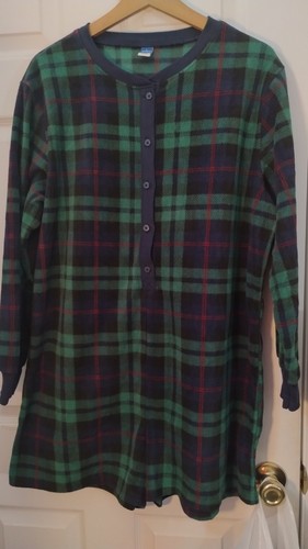 Old Navy grün/blau Fleece Pyjama Strampler, Größe L - Bild 3 von 10
