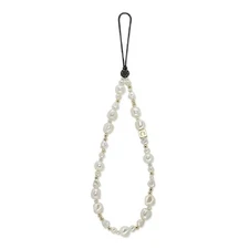 Pearl Phone Charm [Hands-Free Phone Wrist Strap] - Classic Pearl