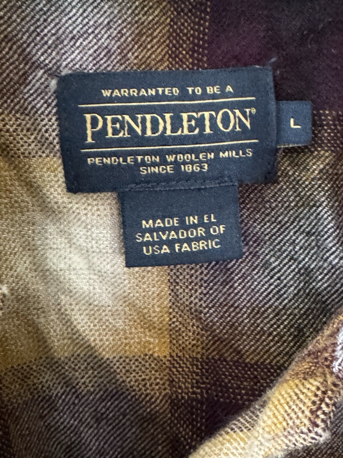 Pendleton Blouse Wool Button Down Collarless Shor… - image 4