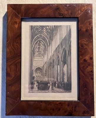 Antike viktorianische Radierung der St. Mary s Kirche Radcliffe Bristol aus den 1860er Jahren.